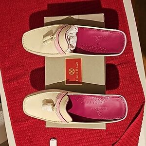 Cole Haan,  mule, ivory/pink size 10